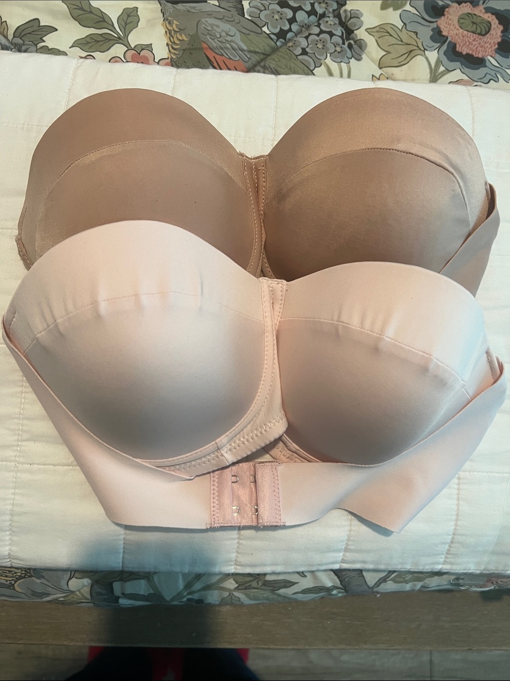 Beginning Boutique Strapless Molded Bras in Blush Pink and Nude